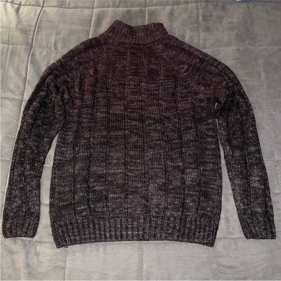 Weatherproof Men's Dark Brown Button Up Sweater - Picture 6 of 6